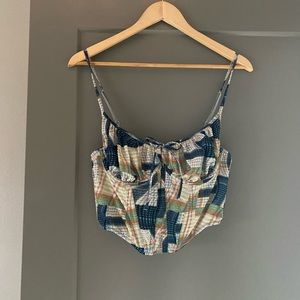 urban outfitters corset crop top